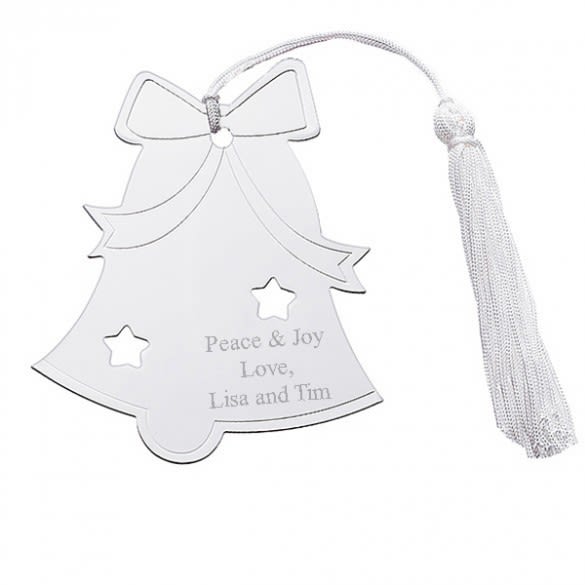 Engraved Bell Ornament with Tassel