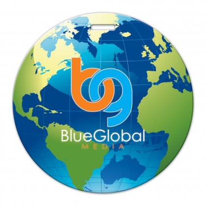 Promotional Globe Shaped Luggage Tag