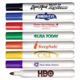 Mini Branded Dry Erase Markers with Key Ring Cap