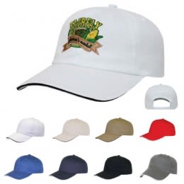 Cotton Baseball Sandwich Cap Custom Logo