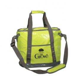 Lime Green Custom Logo Imprinted Soft Sided Coolers | Custom PEVA Insulated Soft Coolers | Promotional Water Resistant Dry Bags