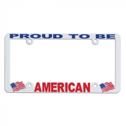 Hi-Impact 3-D Full View Frame | Custom Molded Car Tag Frames with Raised Letters | Custom 3D License Plate Frames