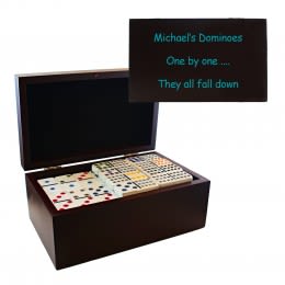 Color Personalized Dominoes Set - 92 pieces