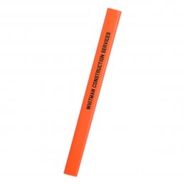 Custom International Carpenter Pencil - Neon Orange