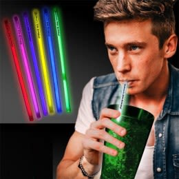 Unique Promotional Straws in Different Colors | 9" Supreme Glow Straw | Custom Printed Straws in Different Colors