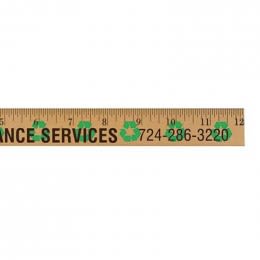 School Bus Safety Wooden Rulers - Personalized for Safety Promotions