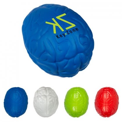 Brain Shaped Stress Reliever | Wholesale Stress Toys with Logos