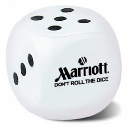 Dice Stress Ball Promotional Custom Imprinted With Logo