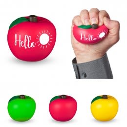 Imprinted Apple Super Squish Stress Reliever