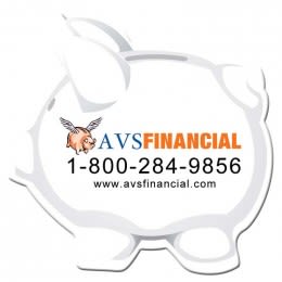 Piggy Bank Shape Magnet - Medium - 20 mil Promotional Custom Imprinted With Logo