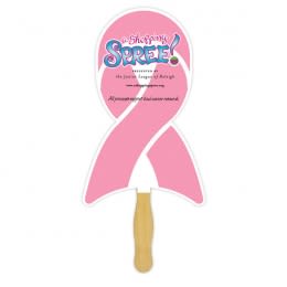 Personalized Hand Fans for Fundraisers | Bulk Awareness Ribbon Hand Fans | Wholesale Sandwich Hand Fans in Bulk