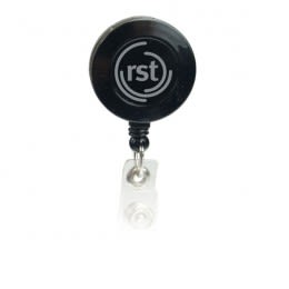  Round Retractable Badge Holder with Alligator Clip - Opaque  C162040-S
