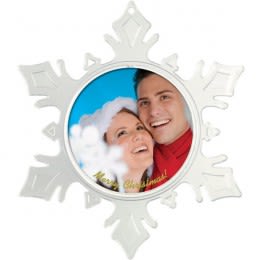 Custom Snowflake Photo Ornament