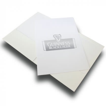 Economy White Folder - Foil Stamped