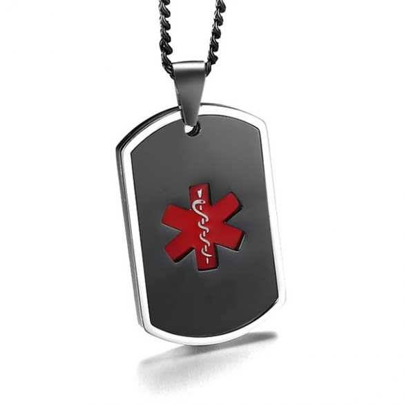 Engraved Medical ID Dog Tag | Medical Alert Jewelry