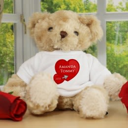 Honey Teddy Bear With Couples T-Shirt | Custom Gifts for Her | Custom Gift for Him