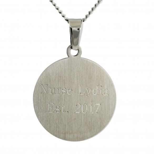 Custom Engraved Nurse's Prayer Pendant | Gifts for Nurses | Personalized Prayer Necklaces