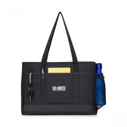 Black Mobile Office Tote | Promotional Logo Embroidered Laptop Computer Bags