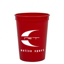12 Oz Stadium Cup Promotional-red