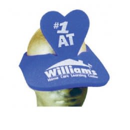 Custom Imprinted Spirit Heart Visor