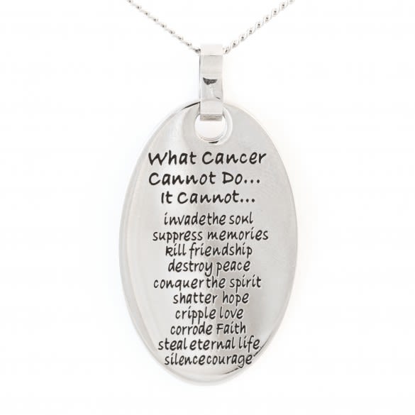 What Cancer Cannot Do Personalized Pendants | Custom Jewelry for Her