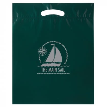 9" x 13" Die Cut Bag - Hunter Green