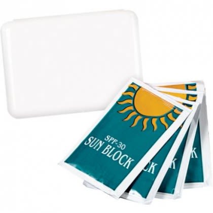 Custom Logo Sunscreen Pack SPF30 - White