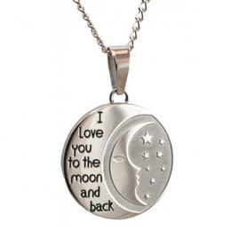 I Love You To The Moon and Back Pendant