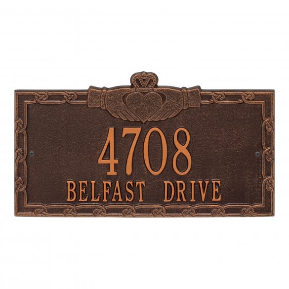 Custom Claddagh Address Plaque