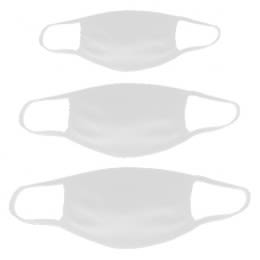 Blank Filter Pocket 3-Layer Mask - Youth & Adult - White