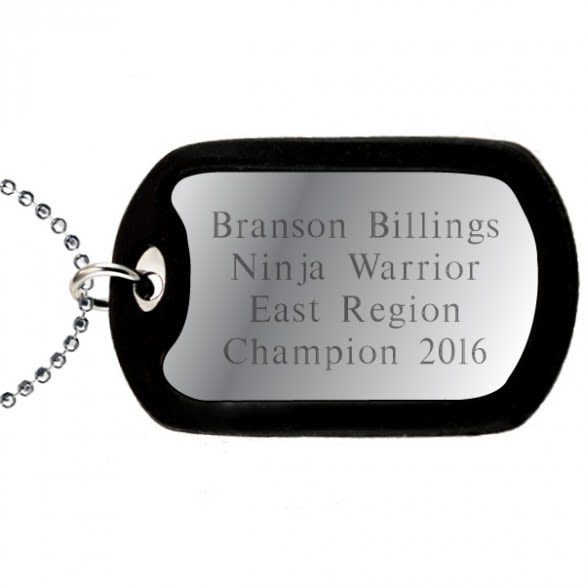 Custom Dog Tag Necklaces | Engraved Dog Tag with Black Silencer | Personalized Stainless Steel Jewelry Gifts