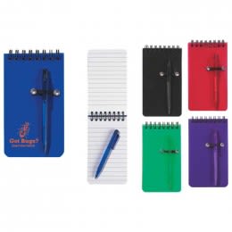 Spiral Jotter & Pen Promotional Custom Imprinted With Logo