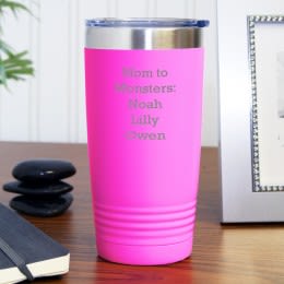 Pink Polar Camel Insulated Customized Travel Tumbler - 20 oz 