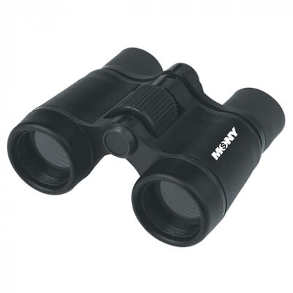Custom Imprinted Sports Rubber Binoculars black