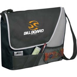 Cheap Promotional Slingpacks | Rhythm Non-Woven Messenger Bag | Promotional Eco-Friendly Messenger Bags for Men - Black