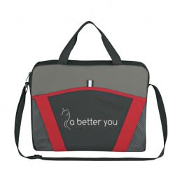 Wholesale Messenger Bag Briefcases | Casual Friday Messenger Briefcase | Custom Logo Printed Briefcase Messenger Bags - Red