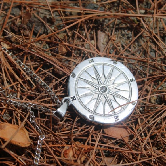 Customized Compass Pendants | Engravable Stainless Steel Compass Pendant | Custom Pendants for Him | Custom Pendants for Her