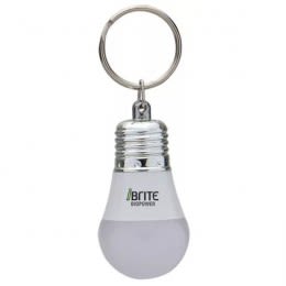 Logo Imprinted Light Up LED Bulb Keytag