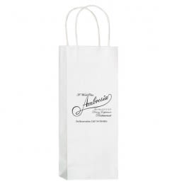 Promo White Wine Bag Custom Wine Bags in Bulk