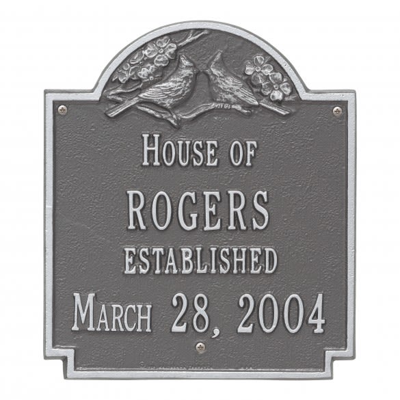 Personalized Cardinal Family House Plaque