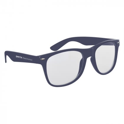 Navy Imprinted Blue Light Blocking Glasses