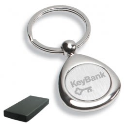 Wholesale Personalized Metal Engraved Key Holders - Infinity Chrome Keychains