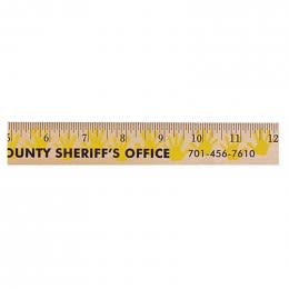 12 in. Background Ruler - Handprint Promotional Custom Imprinted With Logo