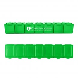 Customized 7 Day Pill Container Frost Green