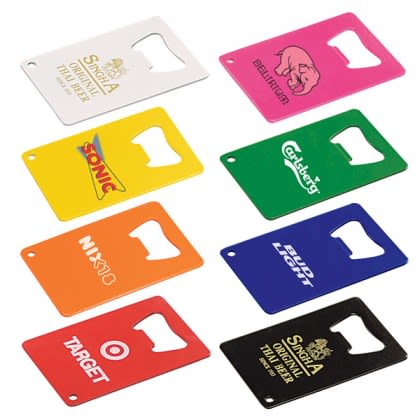 Logo Credit Card Powder Coated Bottle Opener