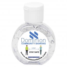 Round Compact Hand Sanitizer with Imprinted Logo