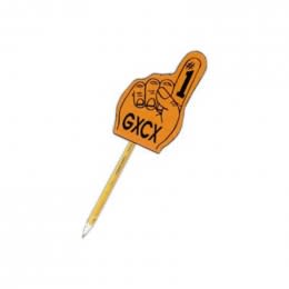 Spirit 3 in. Number 1 Hand - Pen/Pencil Topper Custom Imprinted With Logo