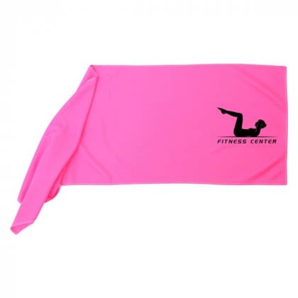 Customized Very Kool Cooling Towel Pink