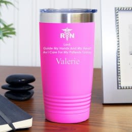 Nurse's Prayer Personalized Travel Mug | Gifts for Nurses | Personalized Nurses Mug