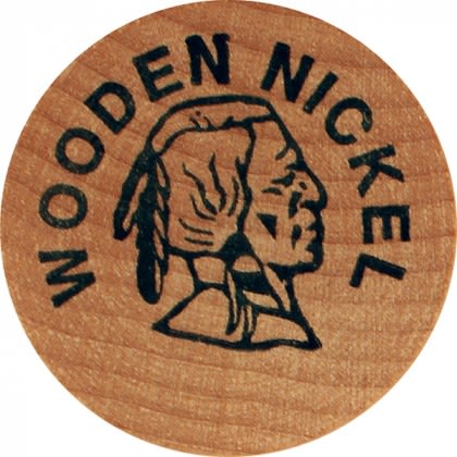 Wooden Nickel - Stock Design 1